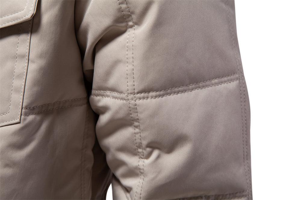Herren - Stehkragen Jacke - Fleece Gefütterte - Warme und stylische Oberbekleidung für jede Gelegenheit