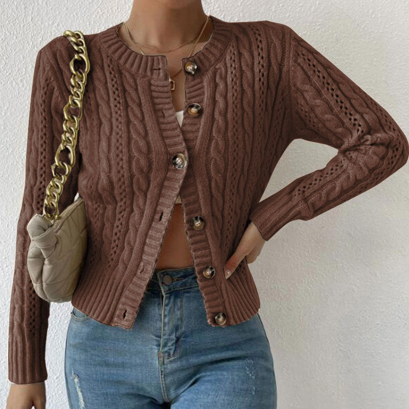 Damen - Trendiger Cardigan - Langarm mit Knopfleiste - Stilvolles Layering für jeden Anlass