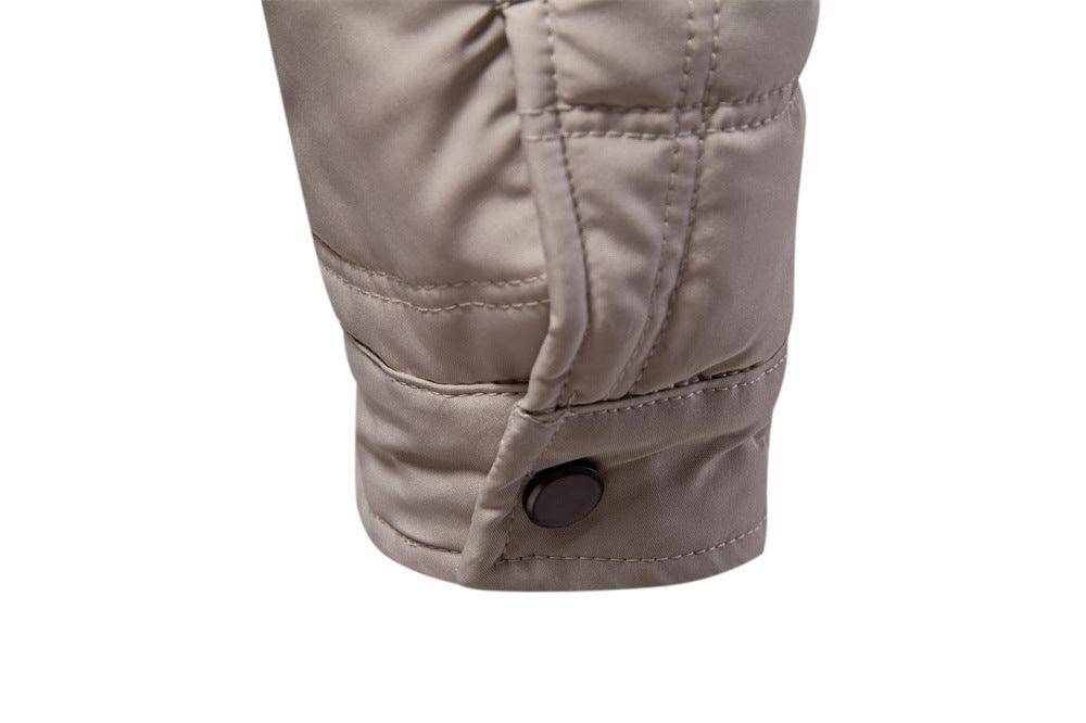 Herren - Stehkragen Jacke - Fleece Gefütterte - Warme und stylische Oberbekleidung für jede Gelegenheit