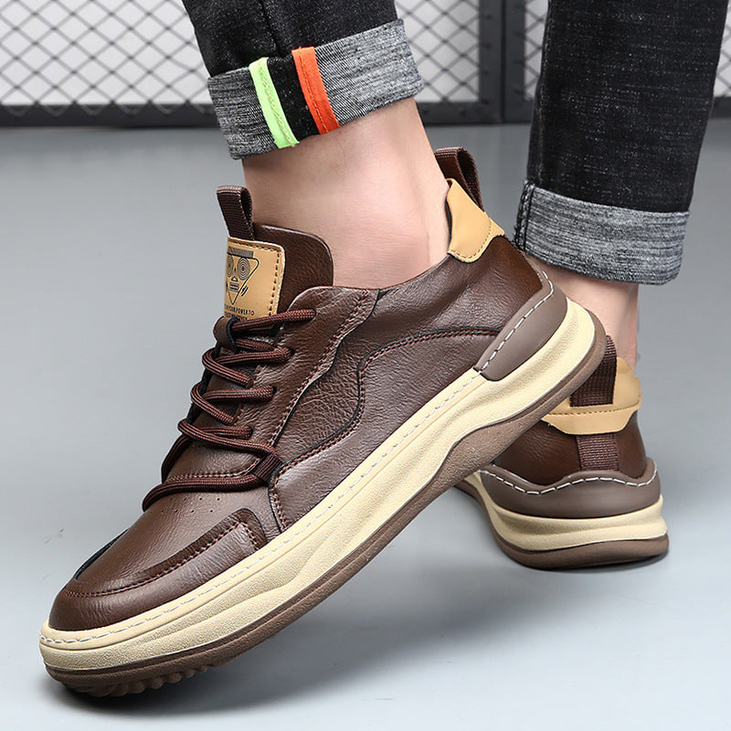 Herren - Turnschuhe - Leder - Low-Top - Stilvolle Freizeitschuhe für jeden Anlass