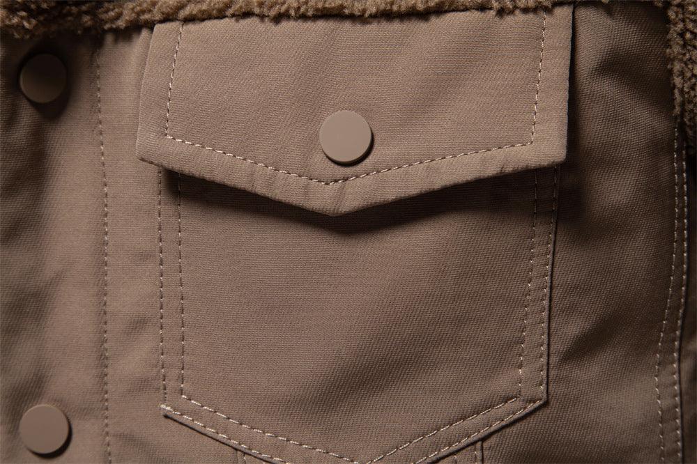 Herren - Stylische Patchwork Jacke - Gemütliches Material & Einzigartiges Design - Ideal für Freizeit