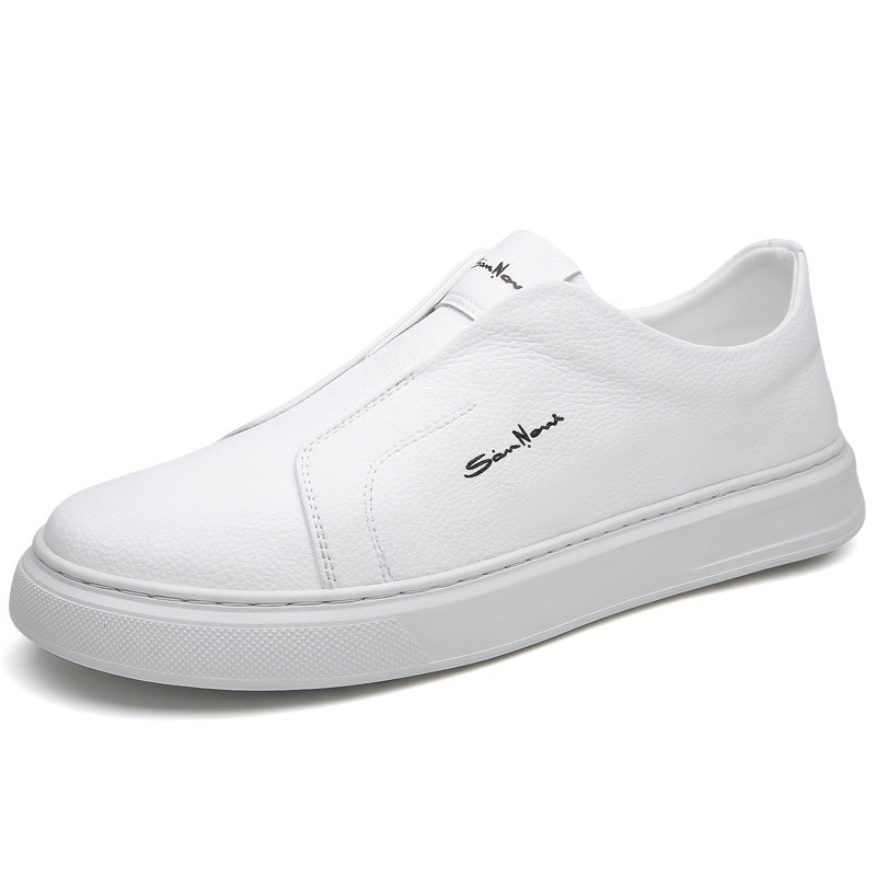 Herren - Slip-On Sneakers - Leder - Lässige Canvas-Schuhe für Komfort und Stil - Perfekte Freizeitschuhe