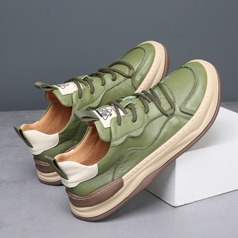 Herren - Turnschuhe - Leder - Low-Top - Stilvolle Freizeitschuhe für jeden Anlass