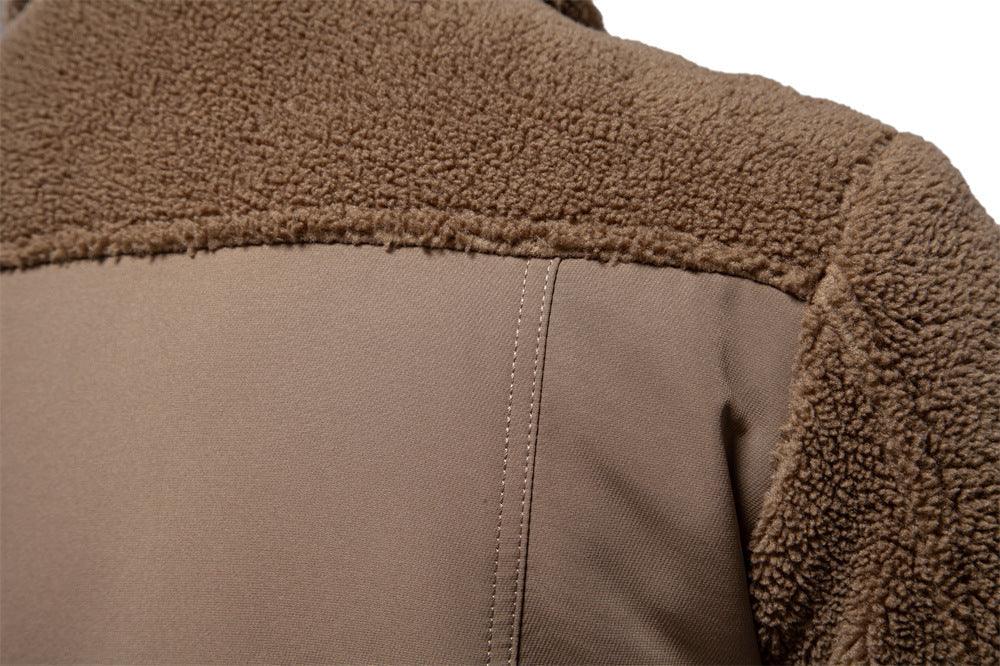 Herren - Stylische Patchwork Jacke - Gemütliches Material & Einzigartiges Design - Ideal für Freizeit