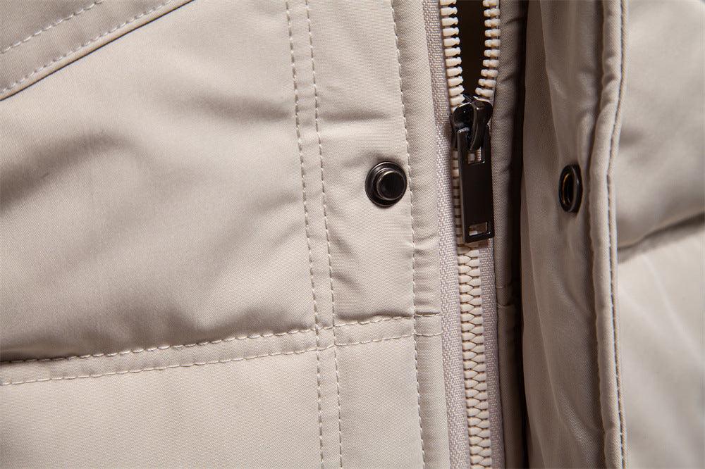 Herren - Stehkragen Jacke - Fleece Gefütterte - Warme und stylische Oberbekleidung für jede Gelegenheit