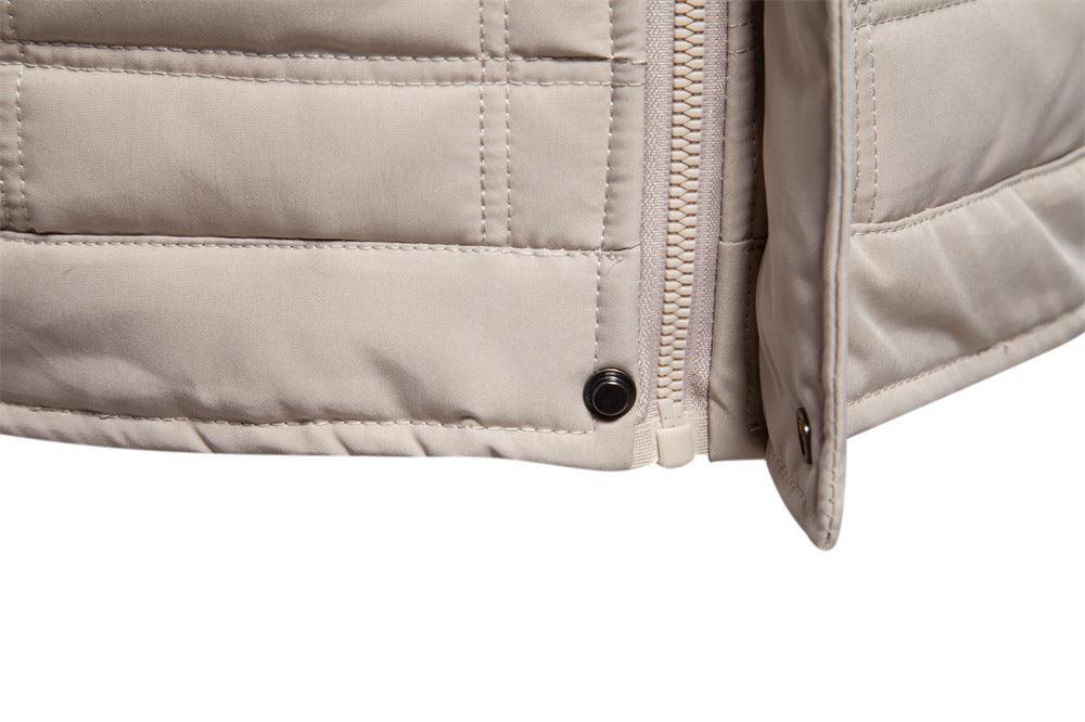 Herren - Stehkragen Jacke - Fleece Gefütterte - Warme und stylische Oberbekleidung für jede Gelegenheit