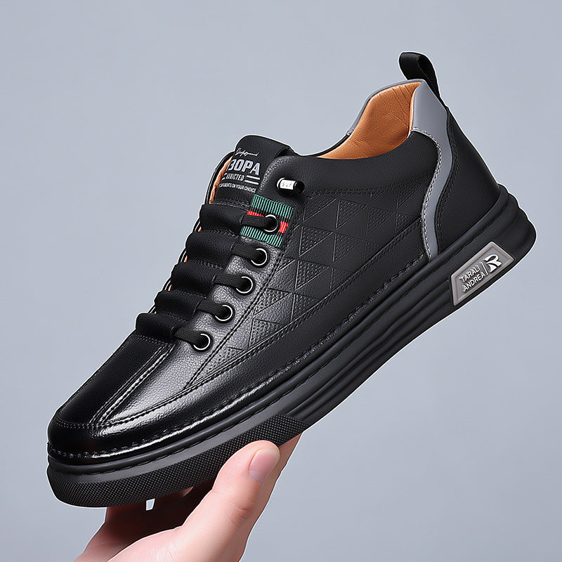 Herren - Lässige Sneakers - Leder - Stilvolle und Bequeme Schuhe für jeden Anlass