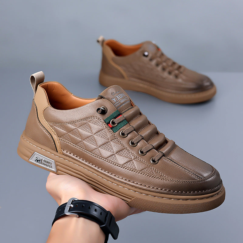 Herren - Lässige Sneakers - Leder - Stilvolle und Bequeme Schuhe für jeden Anlass