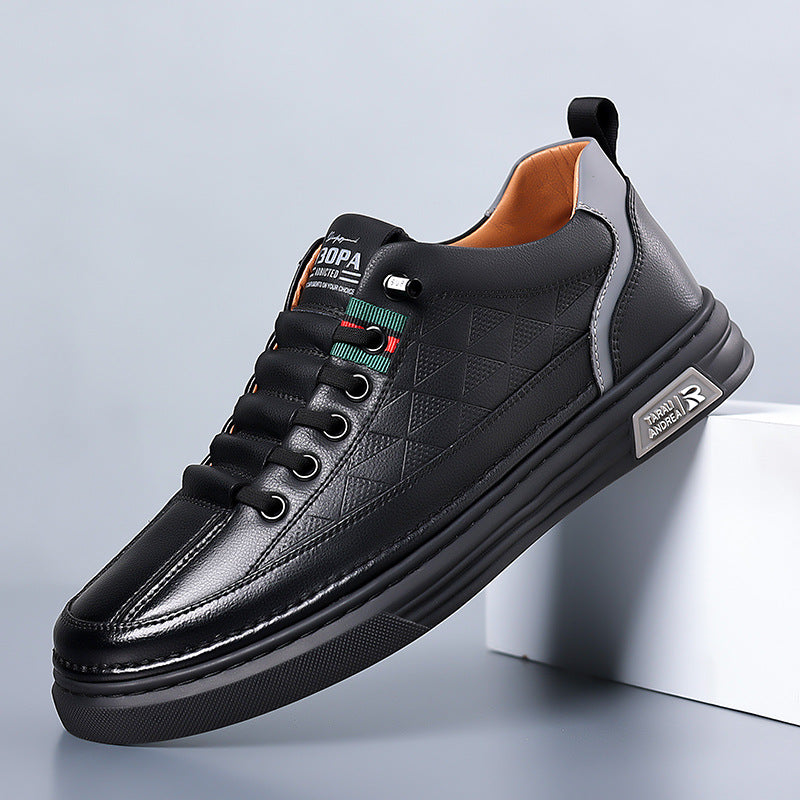 Herren - Lässige Sneakers - Leder - Stilvolle und Bequeme Schuhe für jeden Anlass