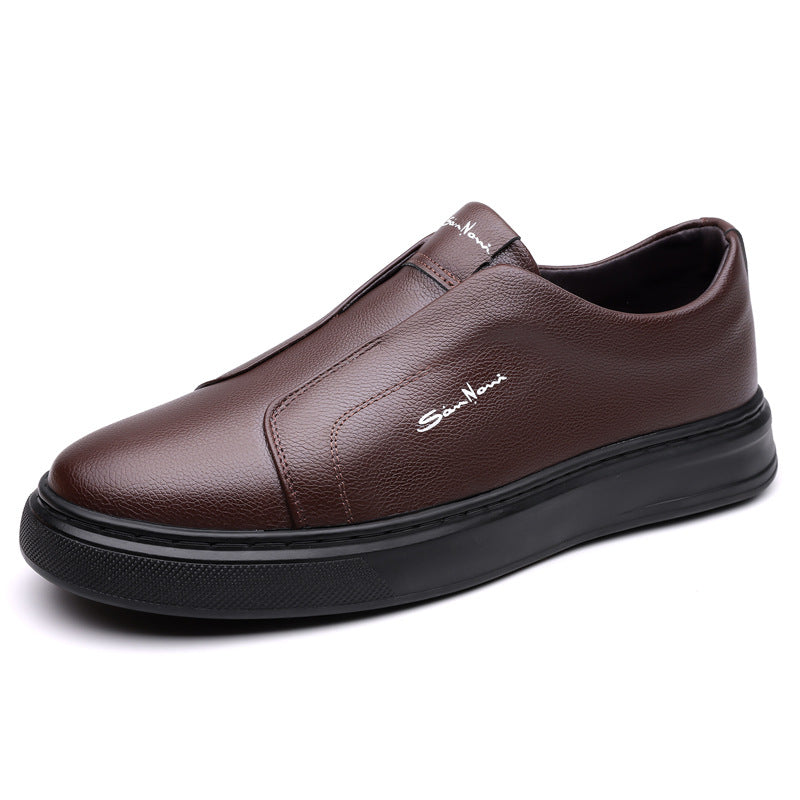 Herren - Slip-On Sneakers - Leder - Lässige Canvas-Schuhe für Komfort und Stil - Perfekte Freizeitschuhe