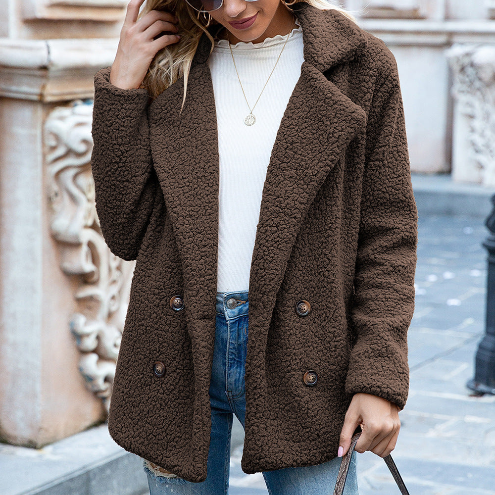 Damen - Kuschelige Fleece-Jacke - Polyester - Weiche, Warme Freizeitkleidung für Gemütliche Tage