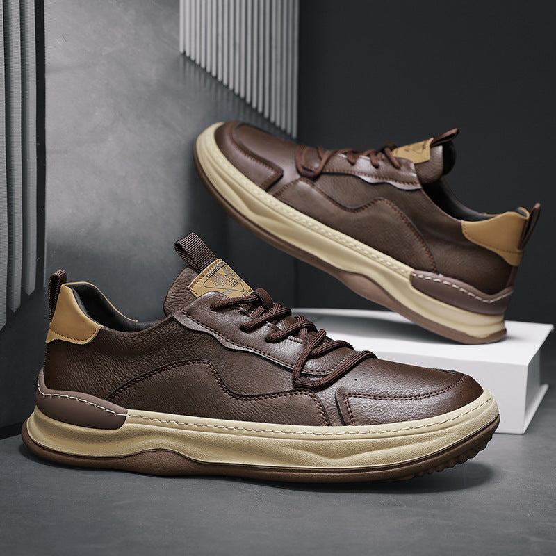 Herren - Turnschuhe - Leder - Low-Top - Stilvolle Freizeitschuhe für jeden Anlass