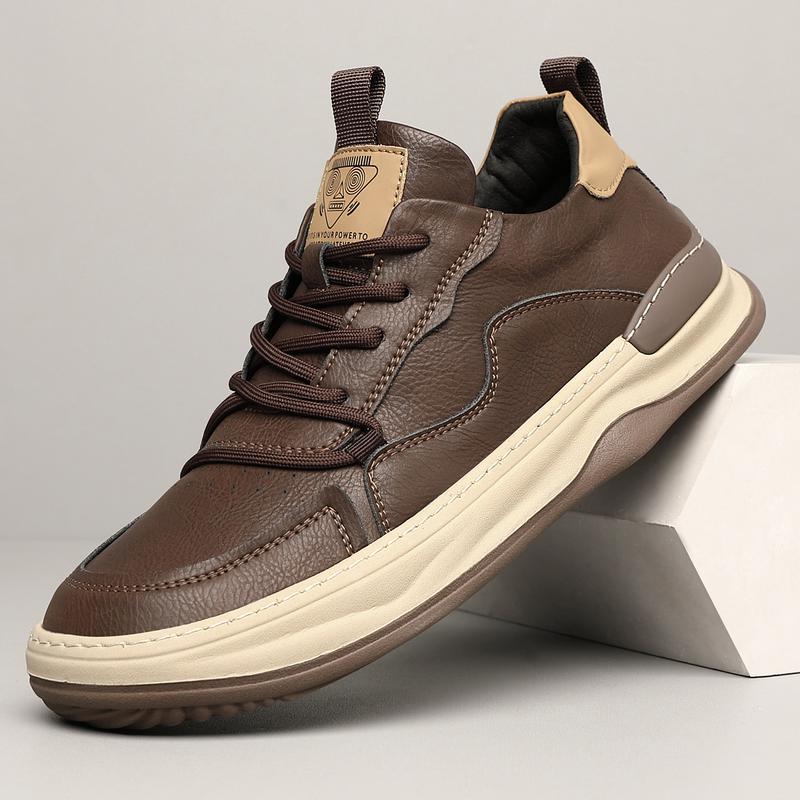 Herren - Turnschuhe - Leder - Low-Top - Stilvolle Freizeitschuhe für jeden Anlass