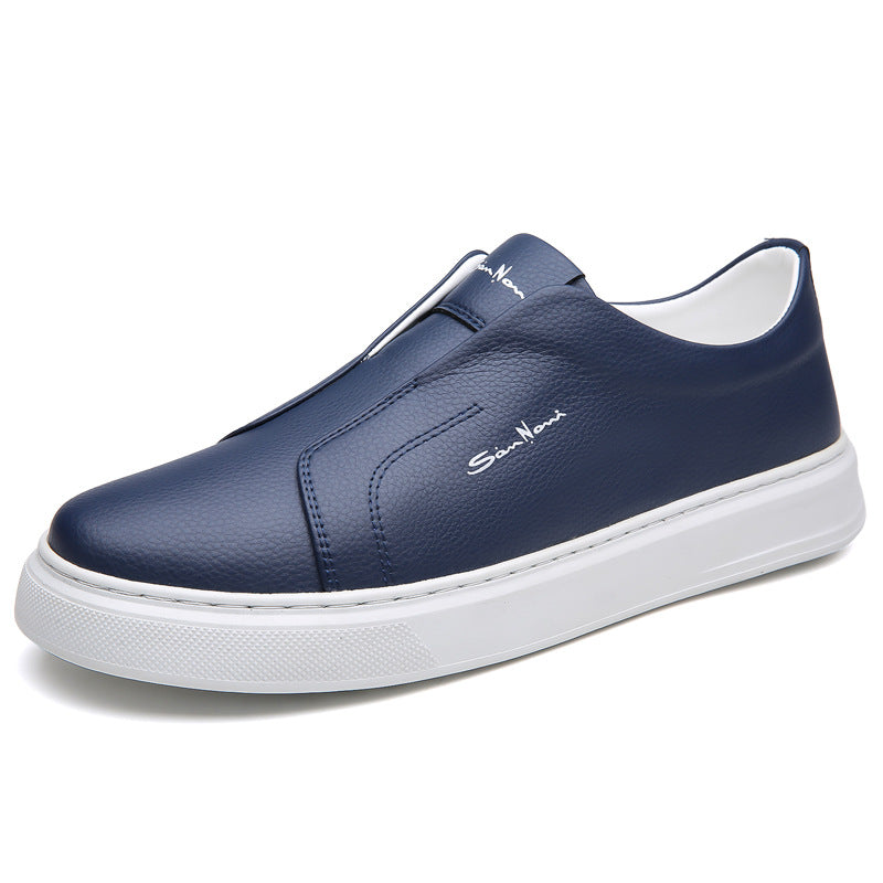 Herren - Slip-On Sneakers - Leder - Lässige Canvas-Schuhe für Komfort und Stil - Perfekte Freizeitschuhe
