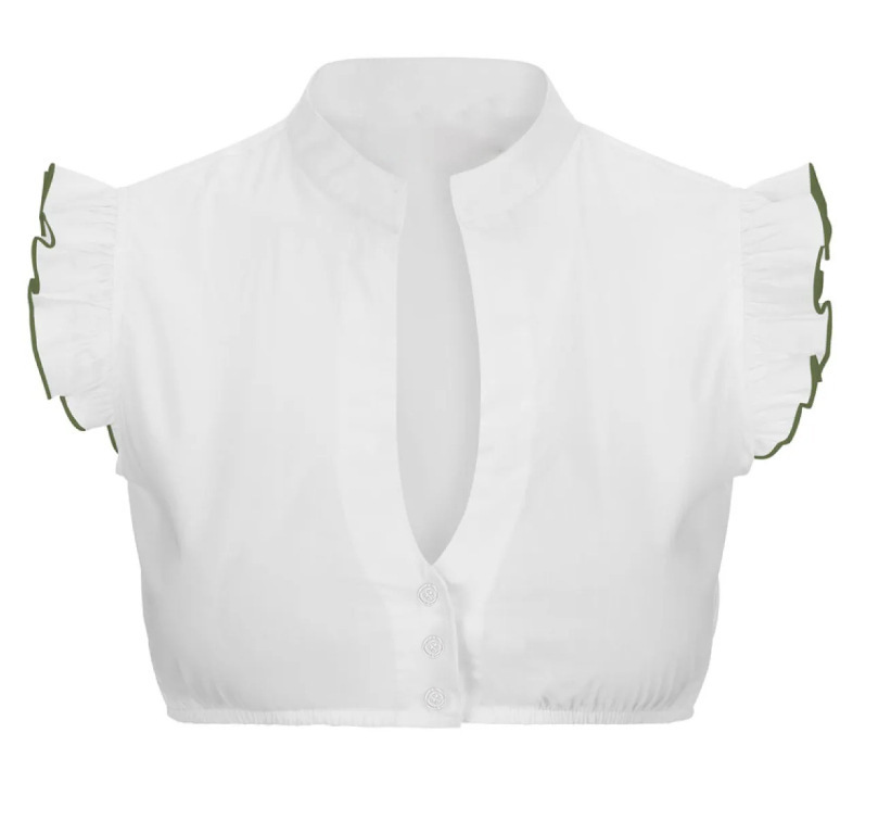 Damen Kurzarm Oktoberfest Dirndl Bluse