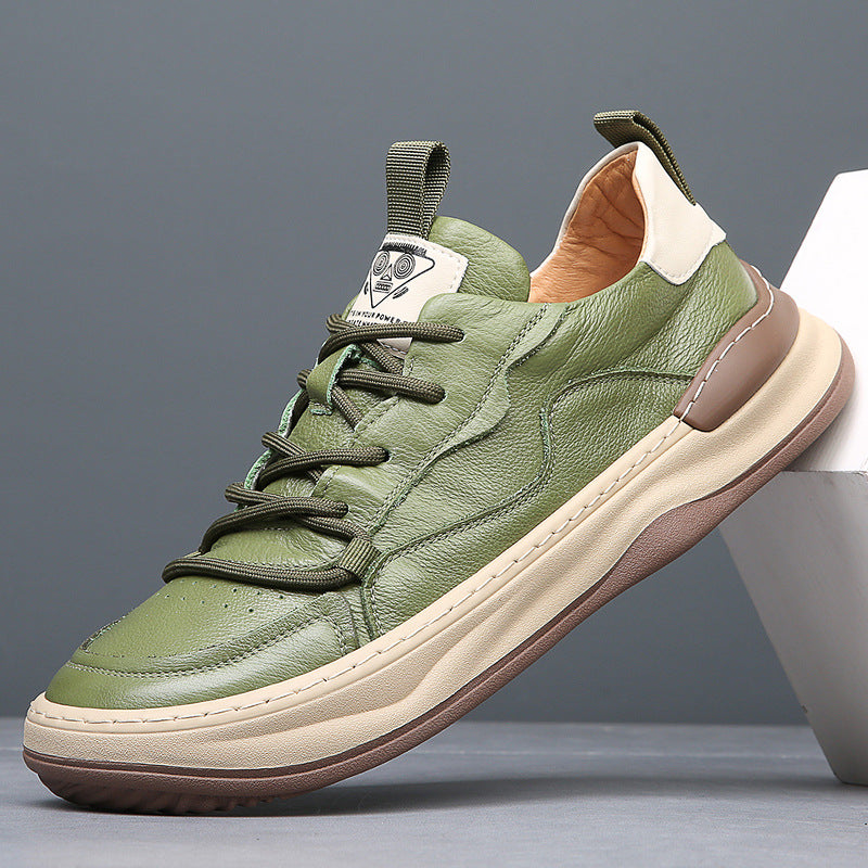 Herren - Turnschuhe - Leder - Low-Top - Stilvolle Freizeitschuhe für jeden Anlass