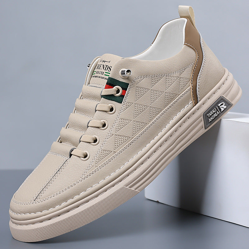Herren - Lässige Sneakers - Leder - Stilvolle und Bequeme Schuhe für jeden Anlass