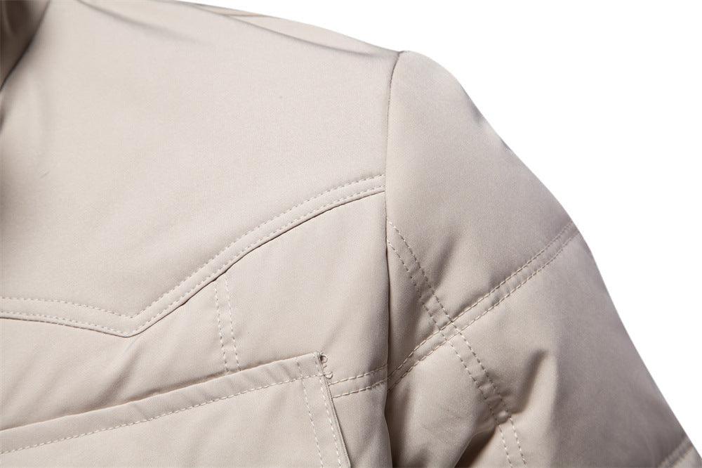 Herren - Stehkragen Jacke - Fleece Gefütterte - Warme und stylische Oberbekleidung für jede Gelegenheit