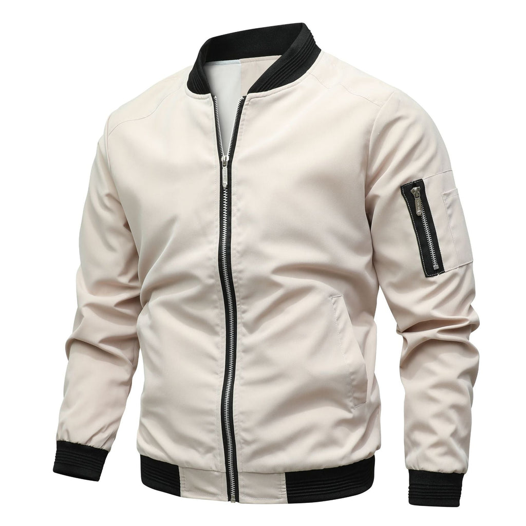 Herren - Bomberjacke - Leichter Zip-Up Style - Polyester Baumwoll - Bequeme Alltagskleidung für stilvolle Outfits