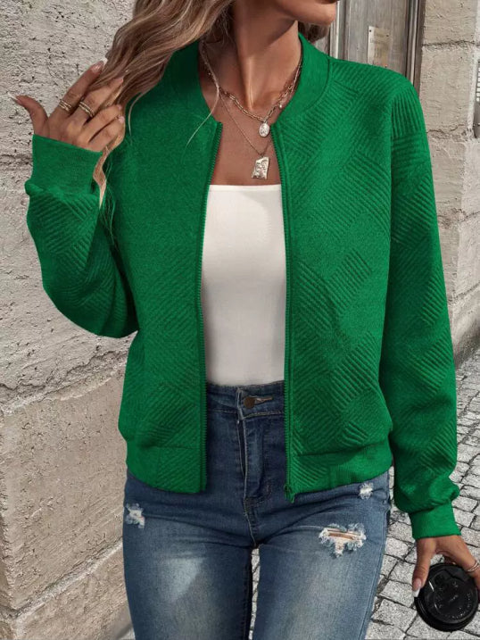 Damen - Minimalistische Übergangsjacke - Vielseitiger Komfort - Lässiger Stil - Perfekt für jede Jahreszeit