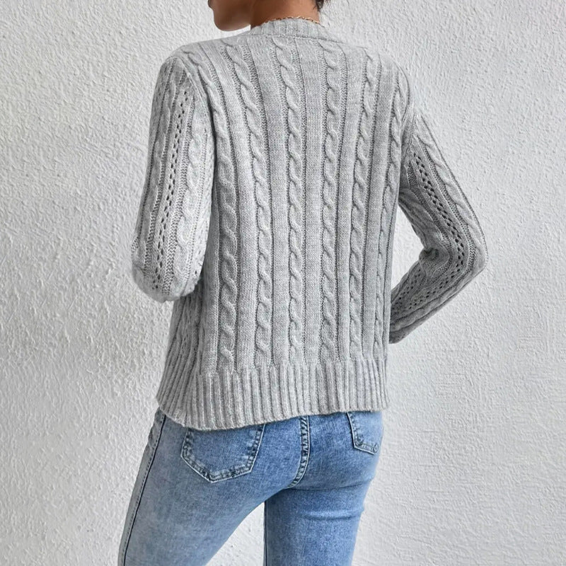Damen - Trendiger Cardigan - Langarm mit Knopfleiste - Stilvolles Layering für jeden Anlass