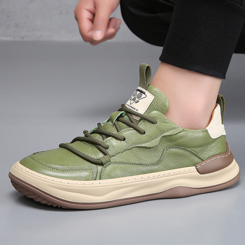 Herren - Turnschuhe - Leder - Low-Top - Stilvolle Freizeitschuhe für jeden Anlass