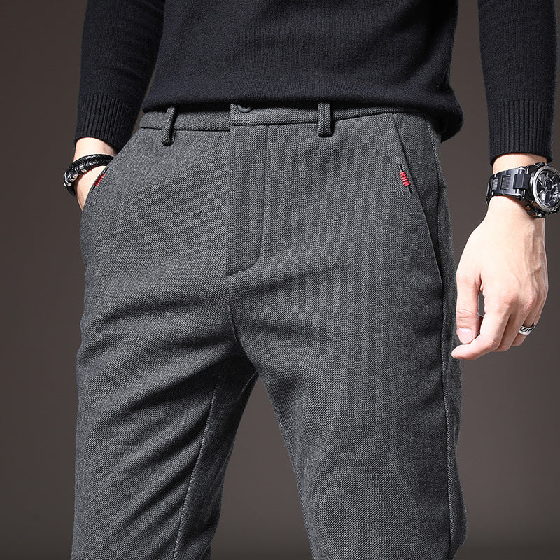 Herren - Schmal Geschnittenen Hose - Bequemes Stretch-Material - Stilvolle Alltagskleidung für jeden Anlass