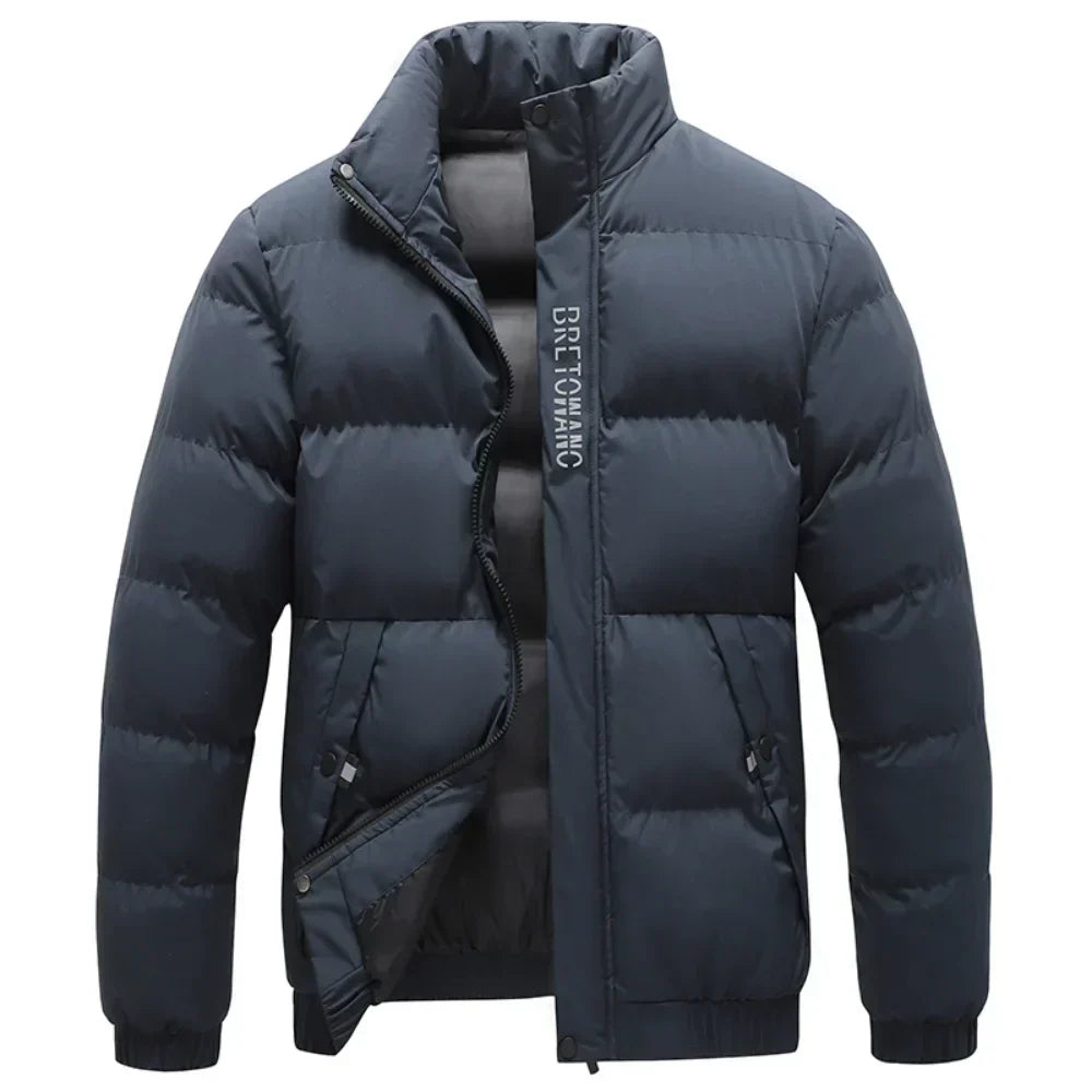 Herren - Winterjacke mit modischem Kragen - Langlebiges Material - Warme, Oberbekleidung für kaltes Wetter