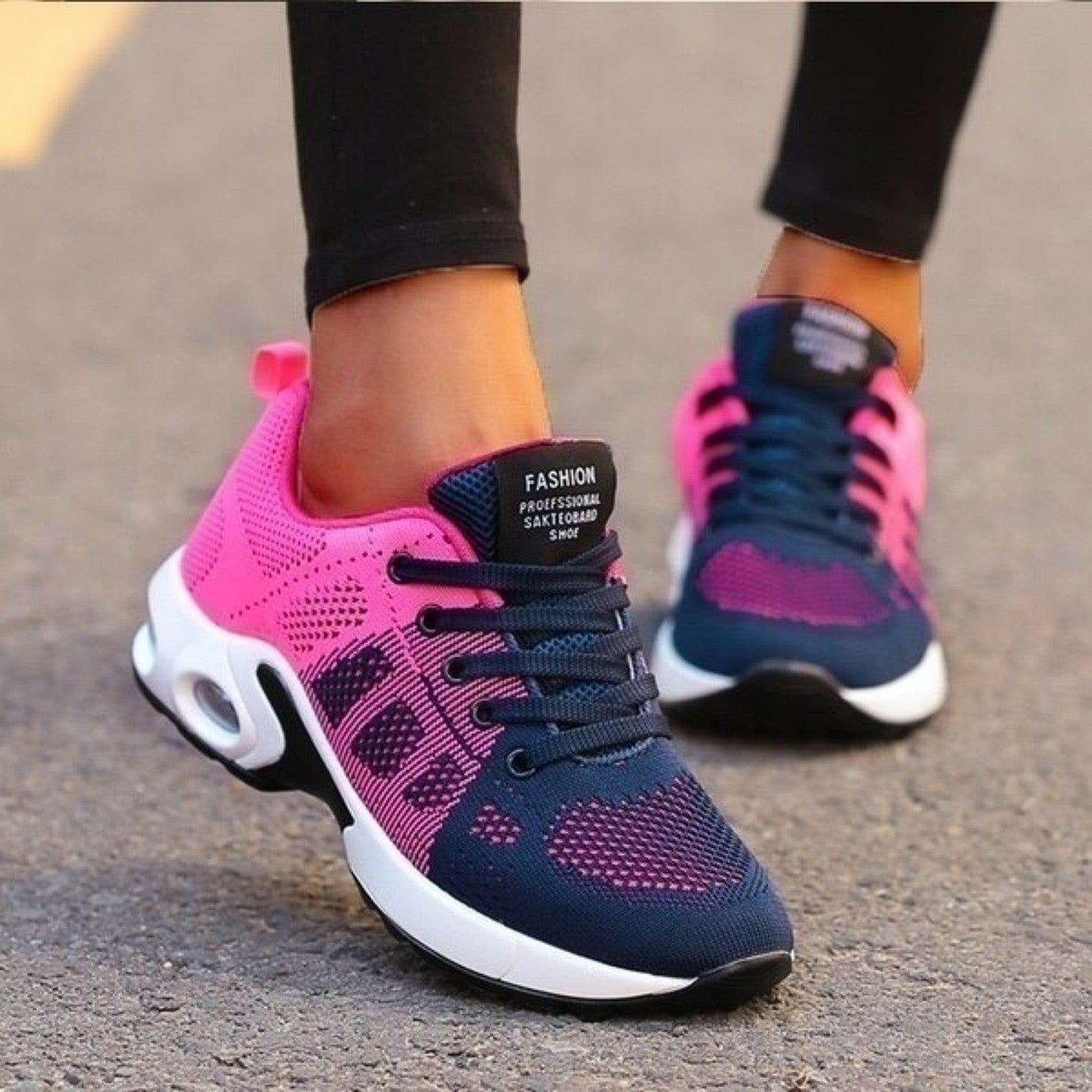 Damen - Leichte Sneakers - Strapazierfähigem Material - Stilvoller Komfort für den Alltag - Ideal für jeden Schritt