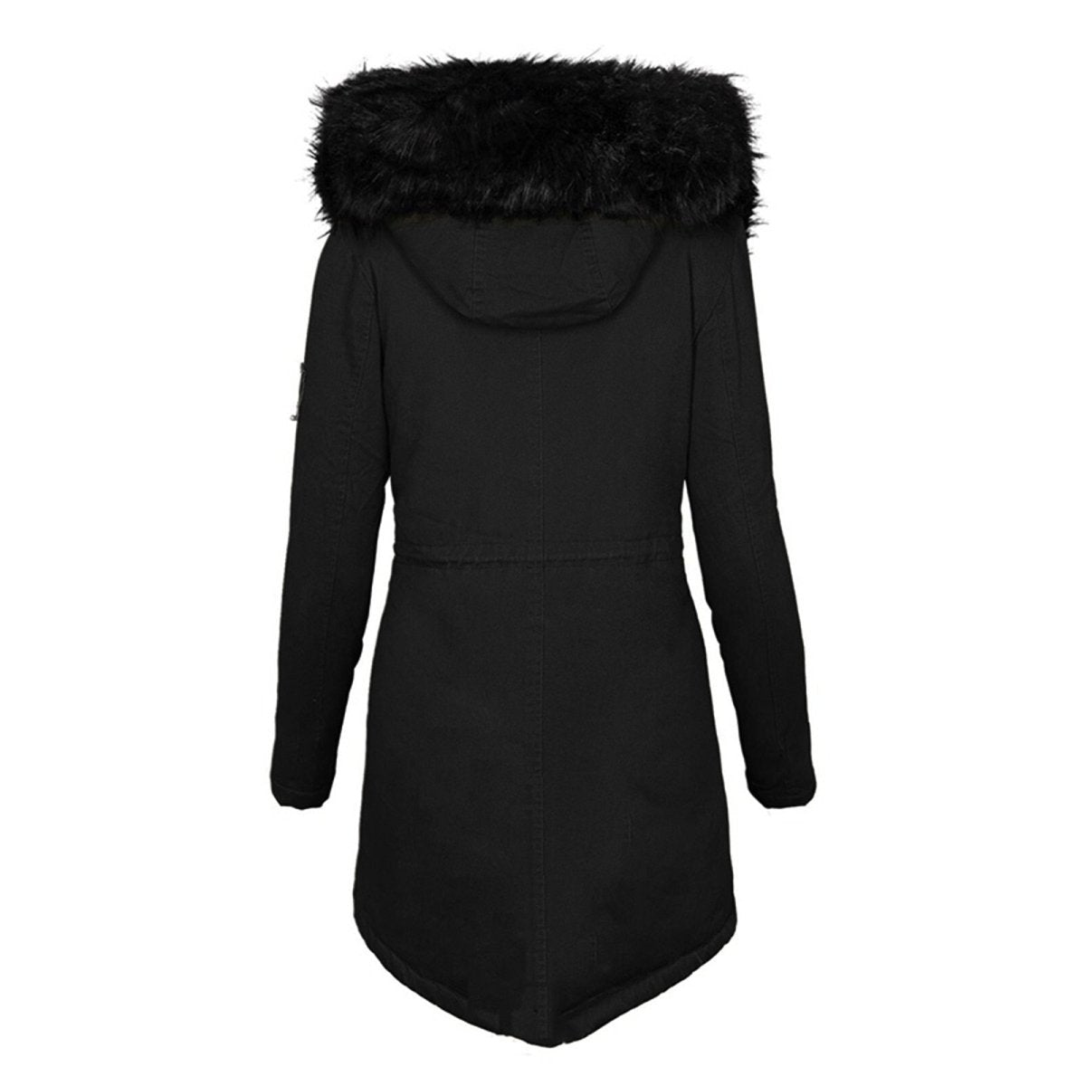 Damen - Langer Parka Mantel - Kunstfellkapuze - Kuscheligem Futter - Stilvoller Winterlook