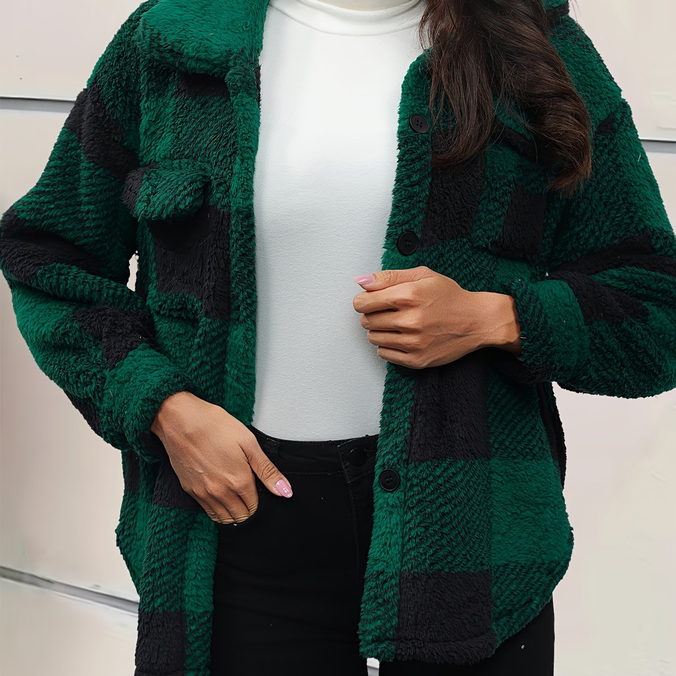 Damen - Jacke - Plüsch Fleece - Weich und Flexibel - Kuscheliger Komfort für den ganzen Tag