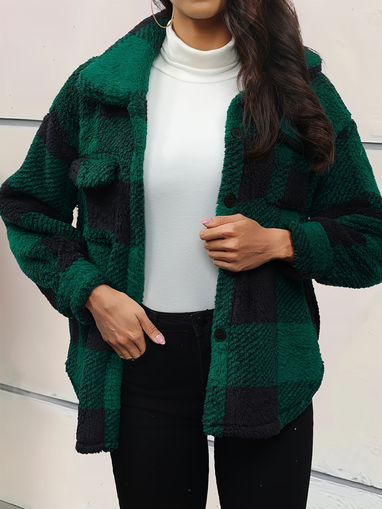Damen - Jacke - Plüsch Fleece - Weich und Flexibel - Kuscheliger Komfort für den ganzen Tag