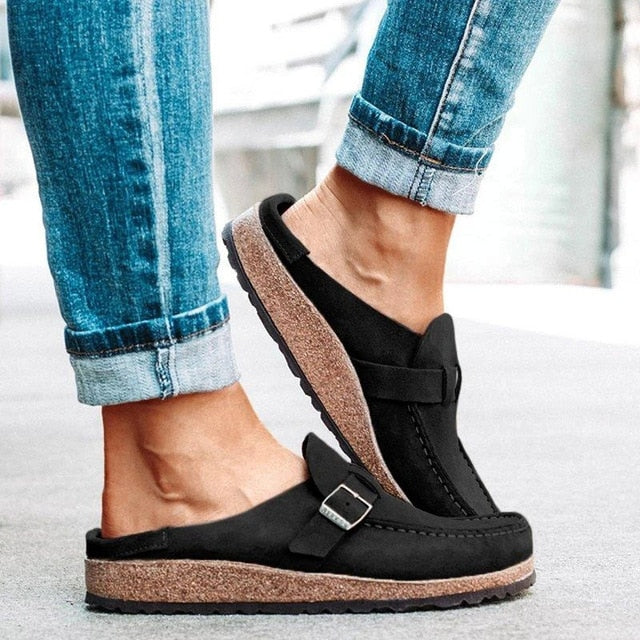 Damen - Stylische Kork-Sandalen - Hochwertigen Materialien - Ultimativer Komfort und Halt - Ideal für den Alltag