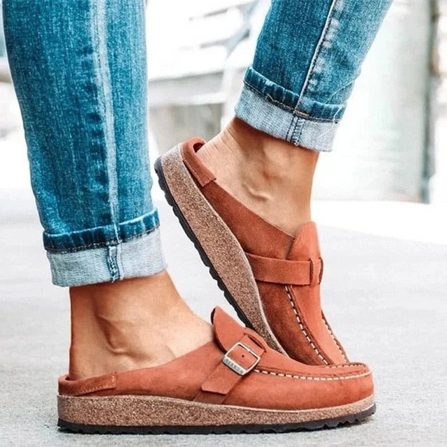 Damen - Stylische Kork-Sandalen - Hochwertigen Materialien - Ultimativer Komfort und Halt - Ideal für den Alltag