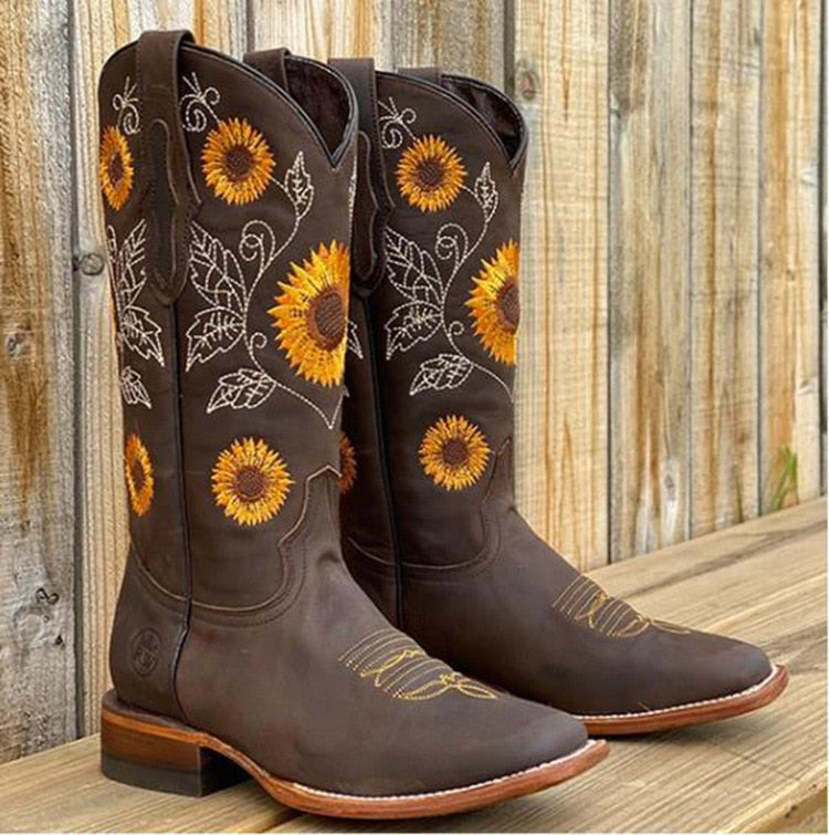 Damen - Boho Stil Ankle Boots - Strapazierfähiges Leder - Trendige, Bequeme Schuhe für Jeden Anlass