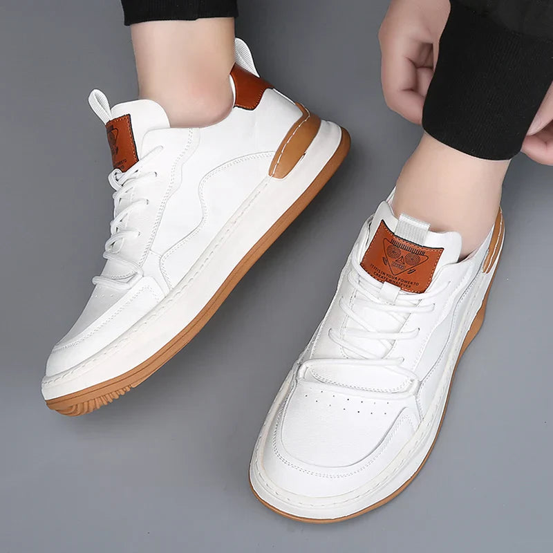 Herren - Turnschuhe - Leder - Low-Top - Stilvolle Freizeitschuhe für jeden Anlass