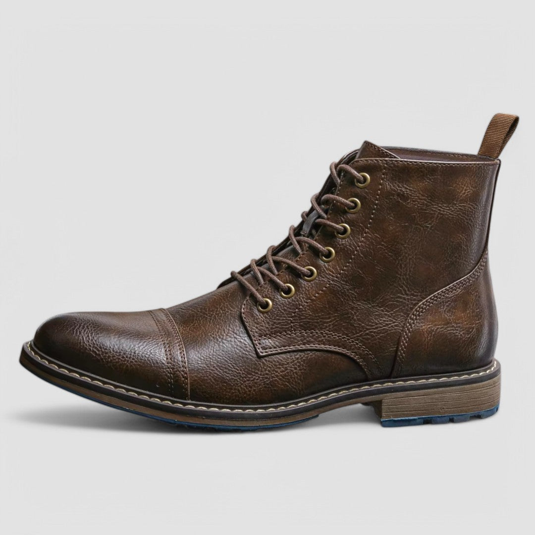 Herren - Kappenstiefel - Hochwertigem Leder - Stylisch und bequem für jeden Anlass
