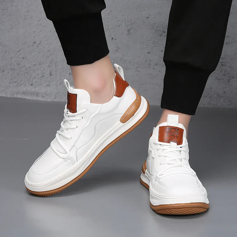 Herren - Turnschuhe - Leder - Low-Top - Stilvolle Freizeitschuhe für jeden Anlass