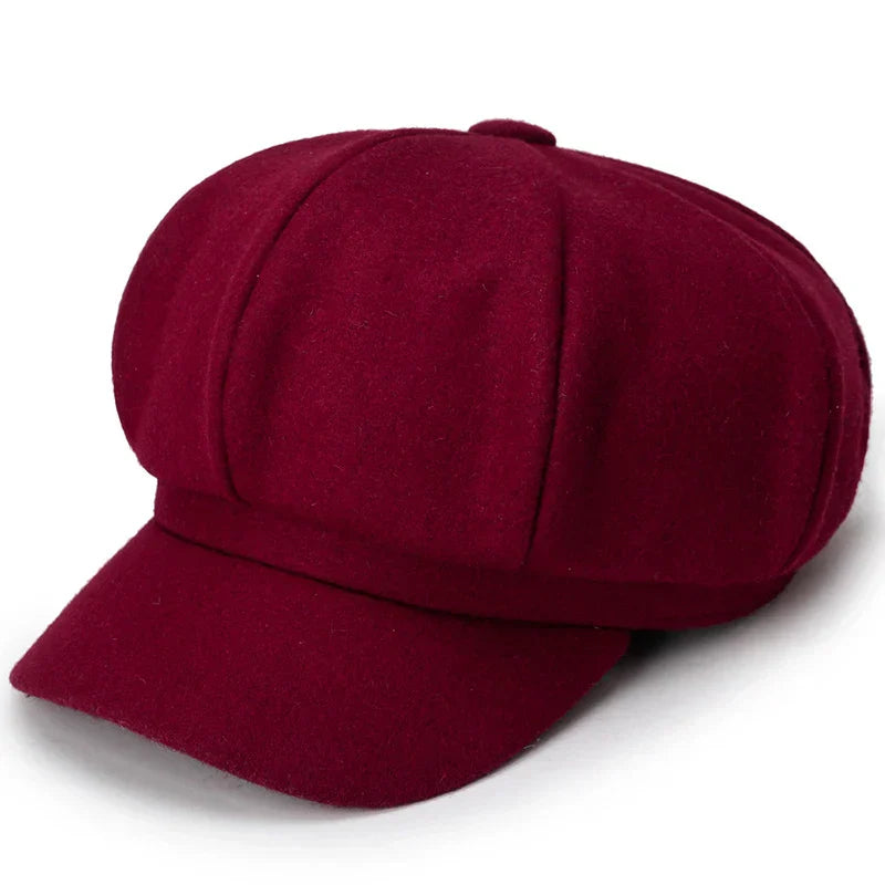 Herren - Baskenmütze - Warme Wollmischung - Trendiges Winteraccessoire für Stilbewusste