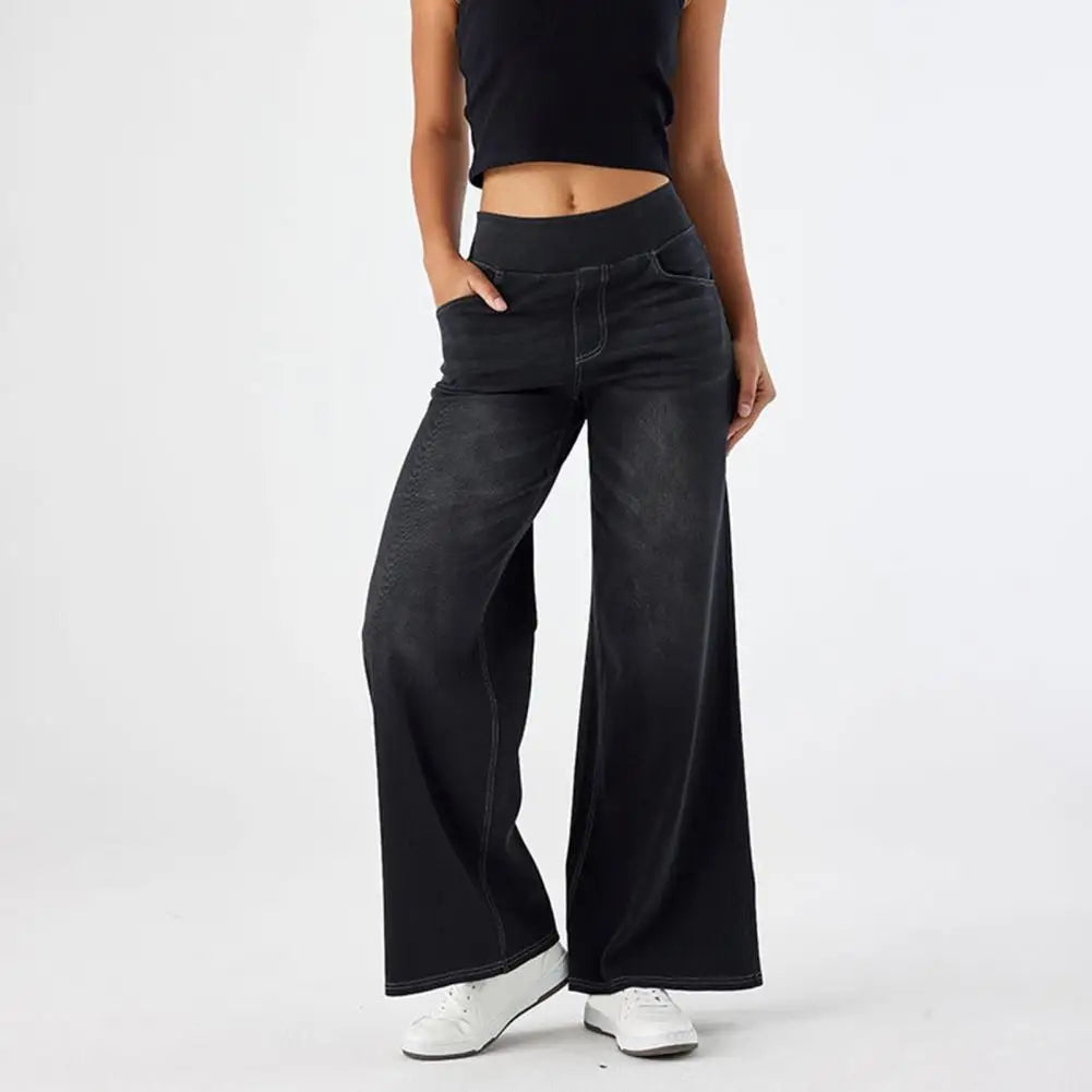 Damen - Weite Jeans - Bequemer Denim - Trendy Casual Stil - Ideal für jeden Tag