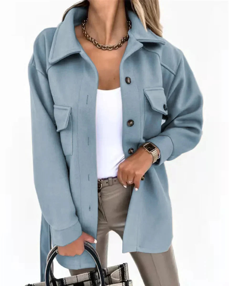 Damen - Elegante Jacke - Hochwertigem Gewebe - Stilvolle und Vielseitige Oberbekleidung für jeden Anlass