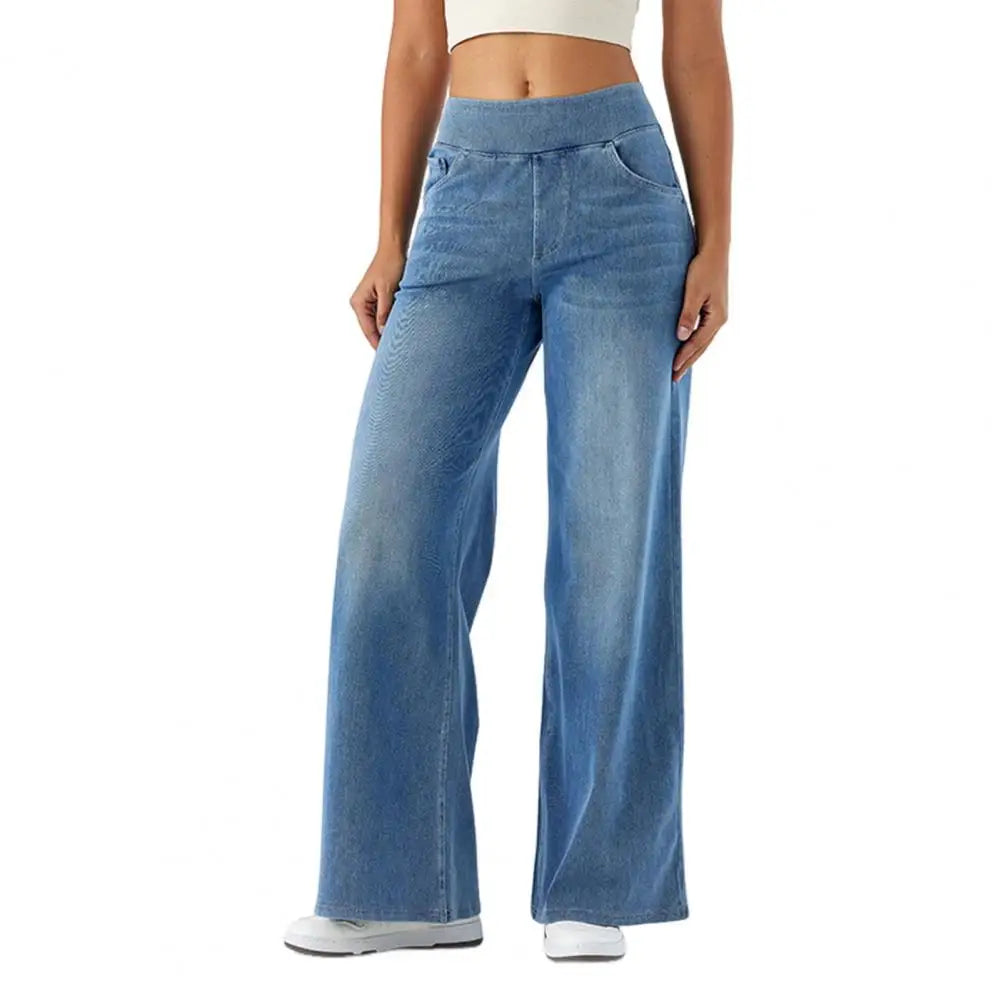 Damen - Weite Jeans - Bequemer Denim - Trendy Casual Stil - Ideal für jeden Tag