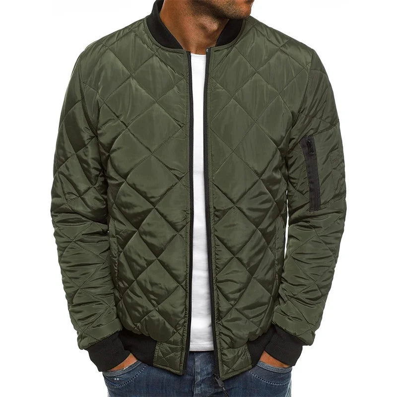 Herren - Jacke - Baumwolle - Rautenmuster - Stilvolle Casual Outerwear für jedes Wetter