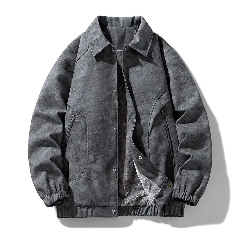 Damen - Bomberjacke - Weichem Fleece - Reißverschlusstaschen - Bequemer Alltagstil für jede Gelegenheit