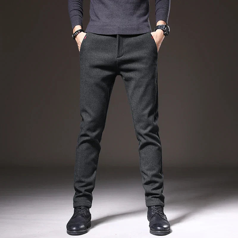 Herren - Schmal Geschnittenen Hose - Bequemes Stretch-Material - Stilvolle Alltagskleidung für jeden Anlass
