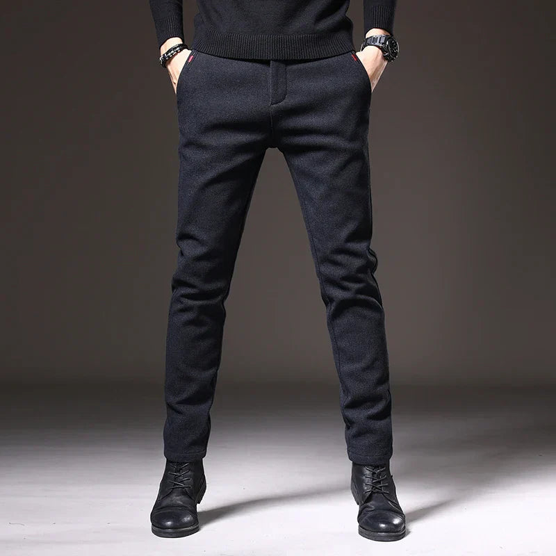 Herren - Schmal Geschnittenen Hose - Bequemes Stretch-Material - Stilvolle Alltagskleidung für jeden Anlass