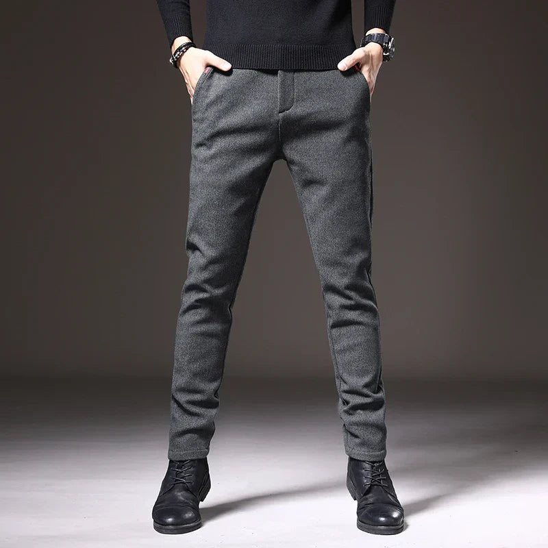 Herren - Schmal Geschnittenen Hose - Bequemes Stretch-Material - Stilvolle Alltagskleidung für jeden Anlass
