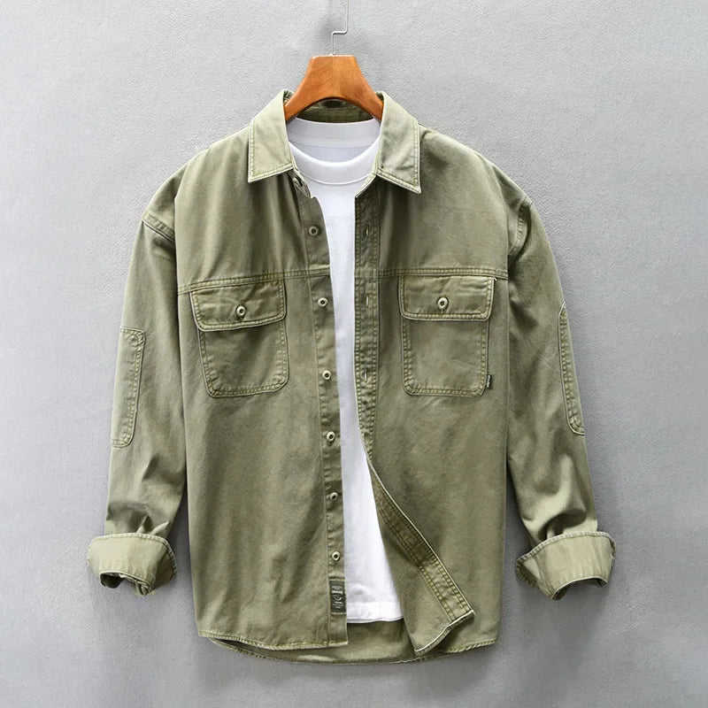 Herren - Jacke - Baumwoll-Denim - Klassische Passform & Lässiger Stil - Ideale Alltags-Outerwear für jeden Anlass