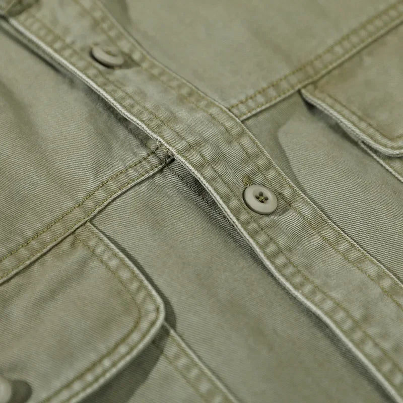 Herren - Jacke - Baumwoll-Denim - Klassische Passform & Lässiger Stil - Ideale Alltags-Outerwear für jeden Anlass