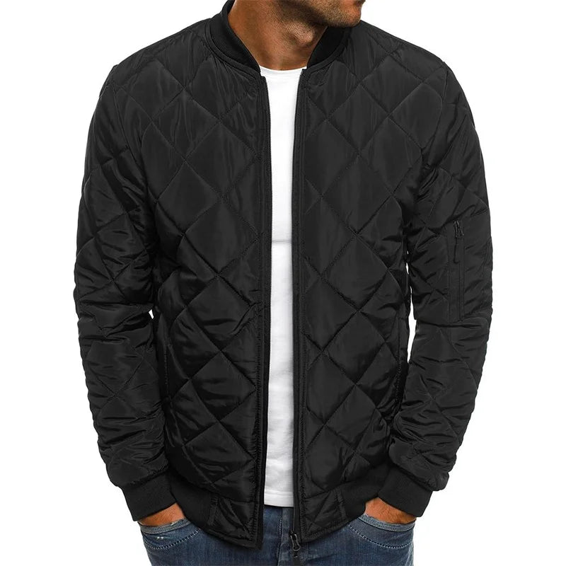 Herren - Jacke - Baumwolle - Rautenmuster - Stilvolle Casual Outerwear für jedes Wetter